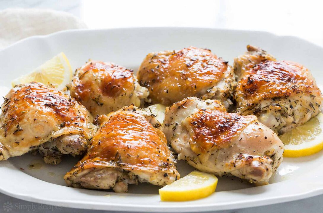 chicken with lemon for a gluten -free diet